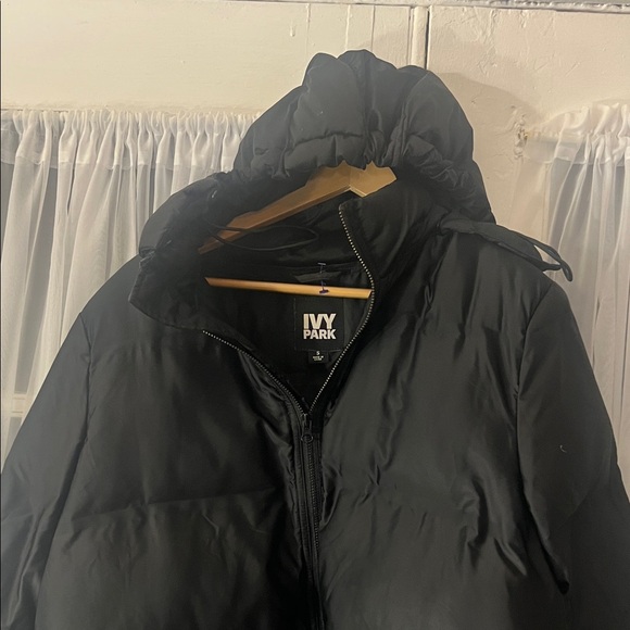 IVY PARK Black Oversized Baggy Hooded Puffer Jacket Women’s Size Small